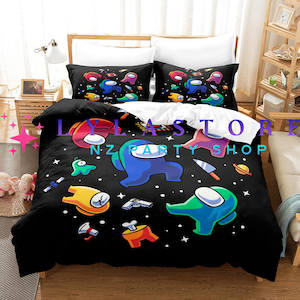 Kids Themed Duvet Cover Collection: Among Us Duvet Cover Set - Perfect for Kids Bedroom
