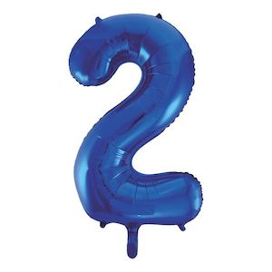Foil Balloon Number Blue "2"