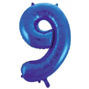 Foil Numbers: Foil Balloon Number Blue"9"