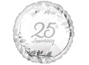 Foil Balloon 18" Happy 25th Anniversary
