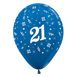 Uninflated - Balloon Single 21st Blue