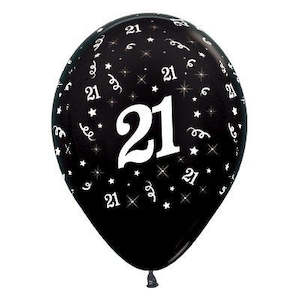 Uninflated - Balloon Single 21st Black