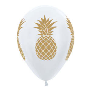 Uninflated - Balloon Single Gold Pineapple
