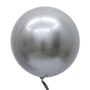Chrome Reflex: Balloon Single 46cm Chrome/Reflex Silver