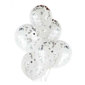 Confetti: Confetti Balloons 3pk - Silver Iridescent