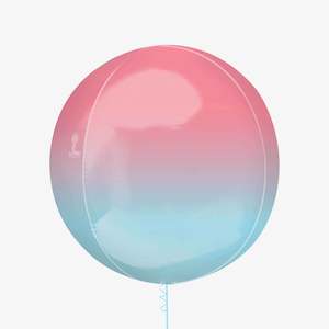 Orbz: Balloon Orbz 16" Ombre Red & Blue