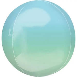 Balloon Orbz 16" Ombre Blue Green