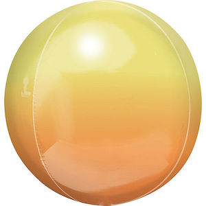 Balloon Orbz 16" Ombre Yellow Orange