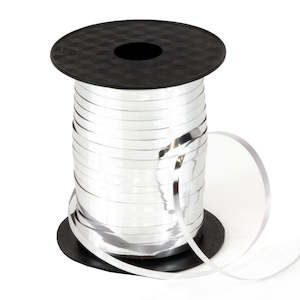 Ribbon: Curling Ribbon Metallic Silver 45M