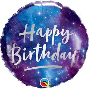 Happy Birthday: Foil Balloon 18" Birthday Galaxy