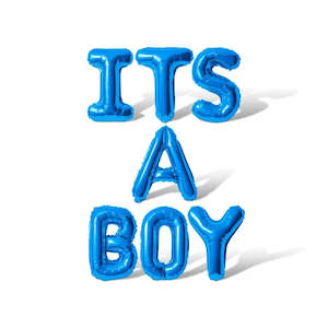 It's a Boy Foil Balloon Banner