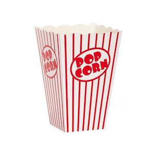 Disposable Plates: Popcorn Boxes 10pk