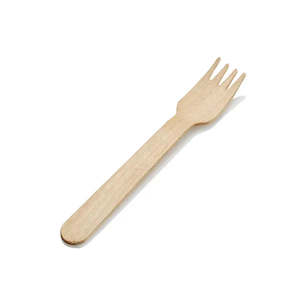 Cutlery: Wooden Biodegradable Forks 20pk