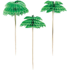 Palm Tree Honeycomb Picks 12pk