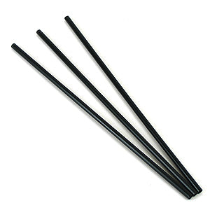 Paper Cocktail Straws 250pk Black 13cm