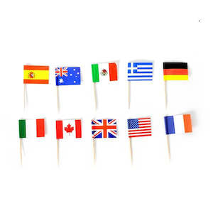 International Flag Picks 50pk