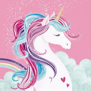 Napkins: Unicorn Napkins 20pk