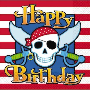 Pirate Party Lunch Napkins