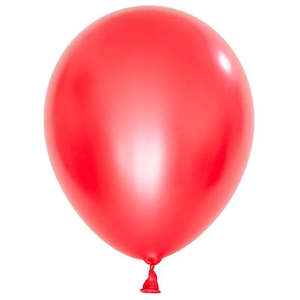 Quality Balloons 25pk, Metallic Red