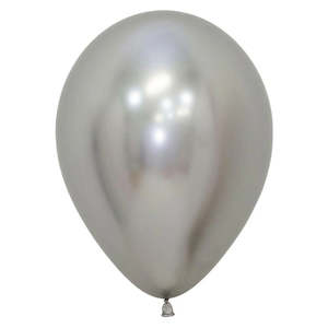Quality Balloons 25pk, Metallic Silver