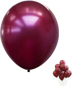 Quality Balloons 25pk - Metallic Burgundy