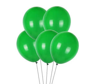 Party Balloons 100pk Green