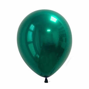 Metallic Jungle Green Party Balloons - 8 Pack