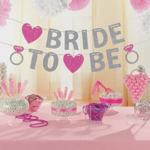 Banners: Bride To Be Glitter Letter Banner