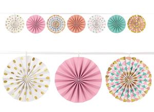 Fans: Pastel Mini Fan Garland