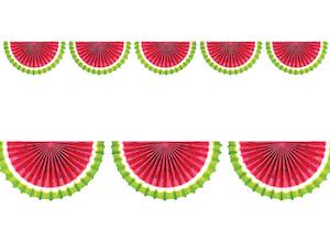 Watermelon Fan Bunting