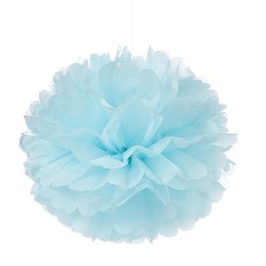 Tissue Paper Pom Pom 45cm - Pale Blue