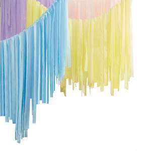 Pastel Ceiling Streamer Decoration