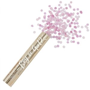 Gender Reveal Gold Popper - Pink