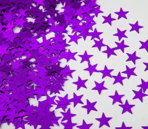 Scatter Confetti Star Small Purple