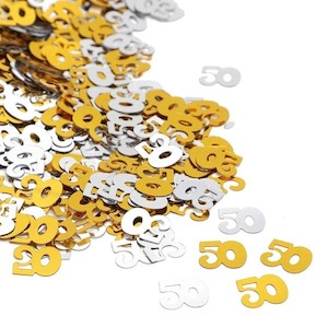 Scatter Confetti 50 Gold/Silver