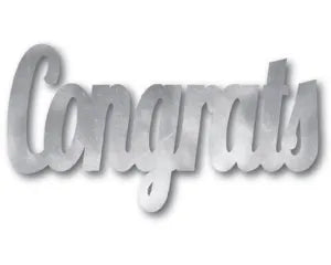 Scatters: Jumbo Scatter Confetti Congrats Silver 30pk