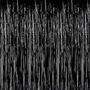 Backdrops: Foil Fringe Curtain Black