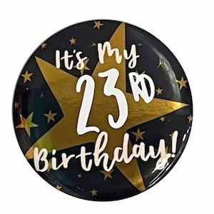 Add Any Age Badge - Black & Gold