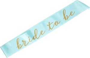 Sashes: Bride to Be Sash - Mint & Gold