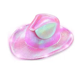 Hats: Pink LED Cowboy Hat