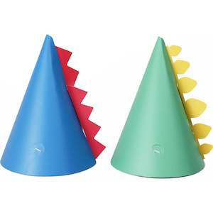 Dinosaur Party Hats - 8pk