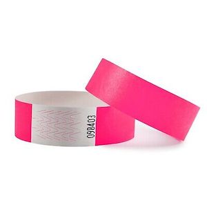 Wrist Bands 25mm 40pk - Pink