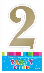 Candles: Candle Number 2 Gold