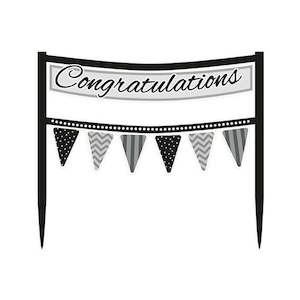 Cake Toppers: Cake Topper, Congratulations Banner