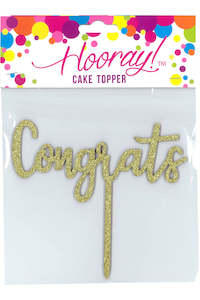 Cake Toppers: Congrats Cake Topper