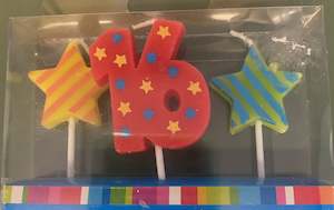 16th Birthday Candles 3pk