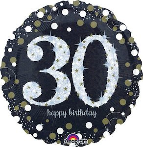 Foil Balloon 30th Birthday - Sparkling