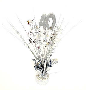 Spangle Table Centrepiece - 40th
