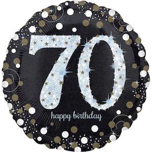 Foil Balloon 70th Birthday - Sparkling