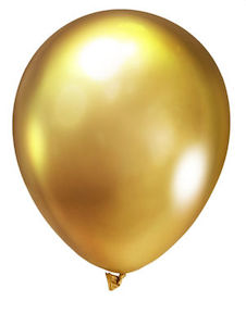 Party Balloons 10pk Metallic Gold
